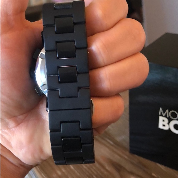 MENS MOVADO BOLD SWISS QUARTZ CHRONOGRAPH BLK DIAL - Picture 5 of 5